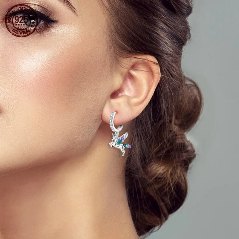 Verzaubernde Einhorn-Chamäleon Ohrhänger!