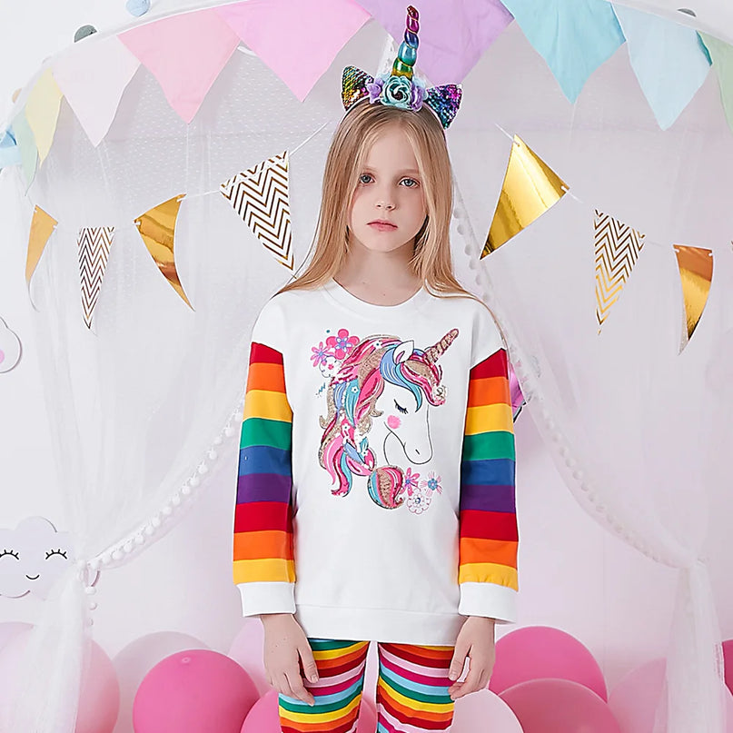 Dein glitzernder Einhorn Hoodie mit