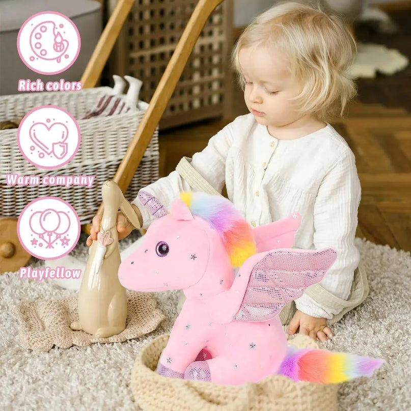Dein süßes Einhorn Kissen mit Sternen und