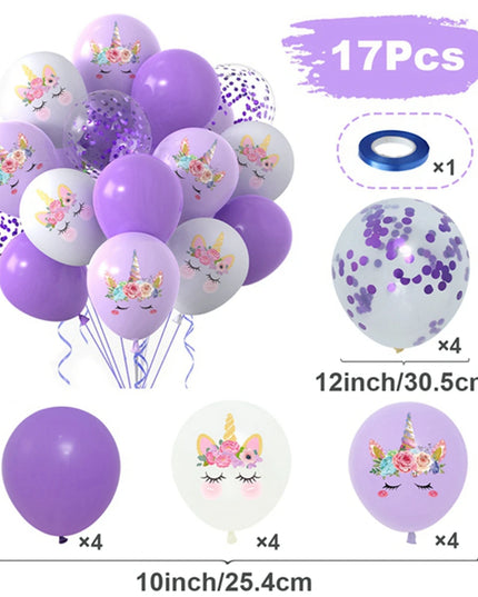 Konfetti-Zauber mit Einhorn Deko Ballons!