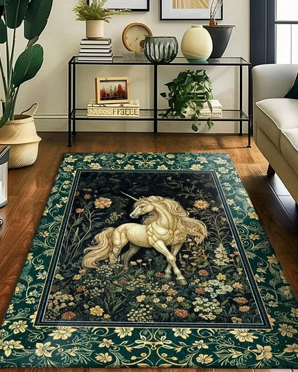 Dein magischer Einhorn Teppich mit Blumen!