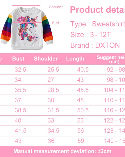 Dein glitzernder Einhorn Hoodie mit