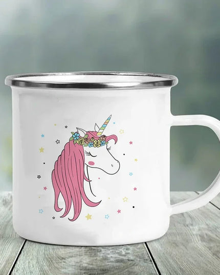 Deine coole Einhorn Tasse aus Emaille!