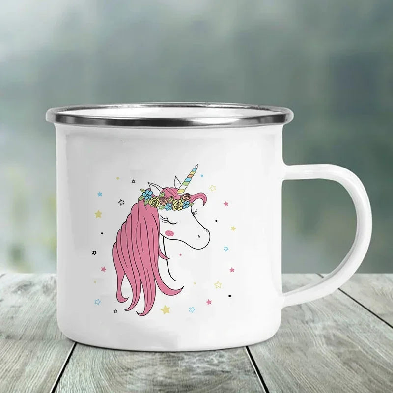 Deine coole Einhorn Tasse aus Emaille!