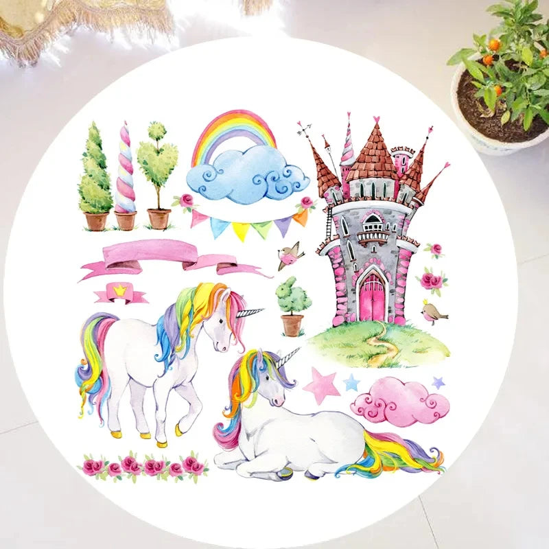 Glitzernder Einhorn Teppich für dein Zuhause!