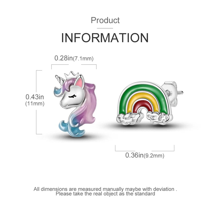 Verzaubernde Einhorn-Chamäleon Ohrhänger!