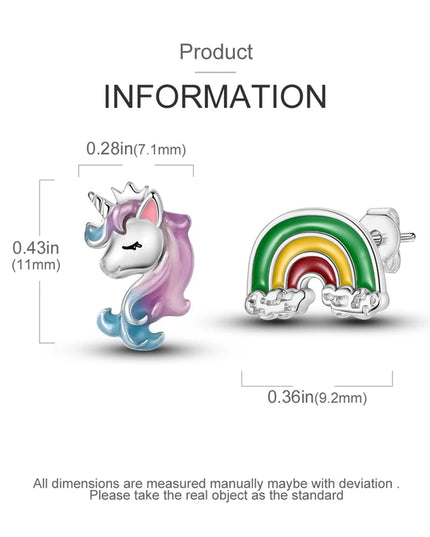 Bezaubernde Einhorn Hängeohrringe