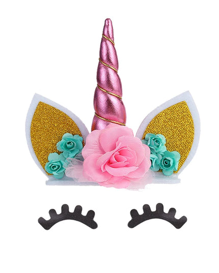 Farbenfrohe Einhorn Backform Deko-Set