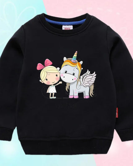 Dein zauberhafter Einhorn Pullover in Grau!