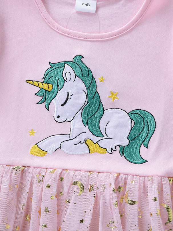 Dein zauberhaftes Einhorn Kleid Fuchsia!