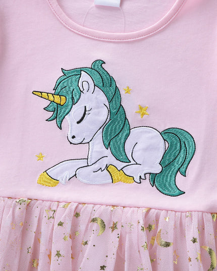Dein zauberhaftes Einhorn Kleid Pink!