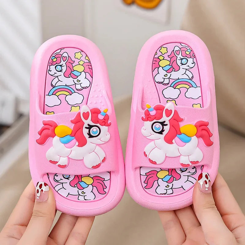 Hautfarbene Einhorn Hausschuhe für Kids!