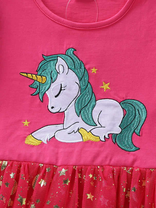Dein zauberhaftes Einhorn Kleid Fuchsia!