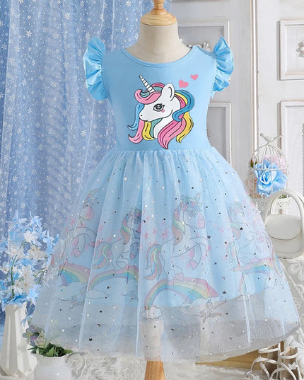 Dein Einhorn Kleid mit leuchtendem Farbspiel