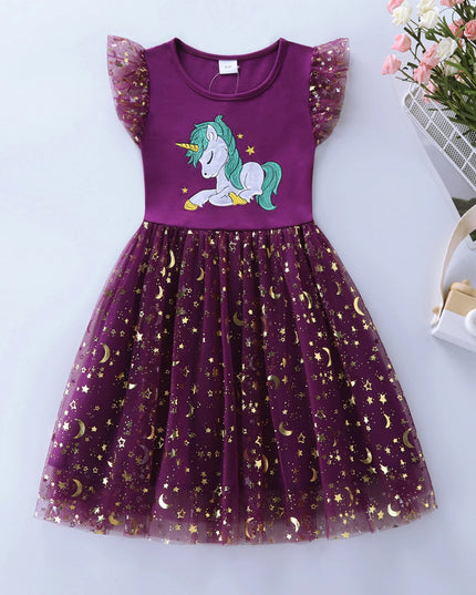 Dein zauberhaftes Einhorn Kleid Pink!
