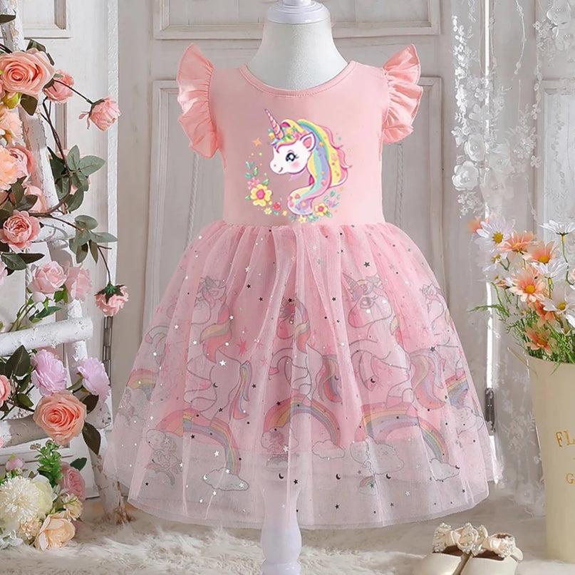 Dein bezauberndes Einhorn Kleid mit bunten