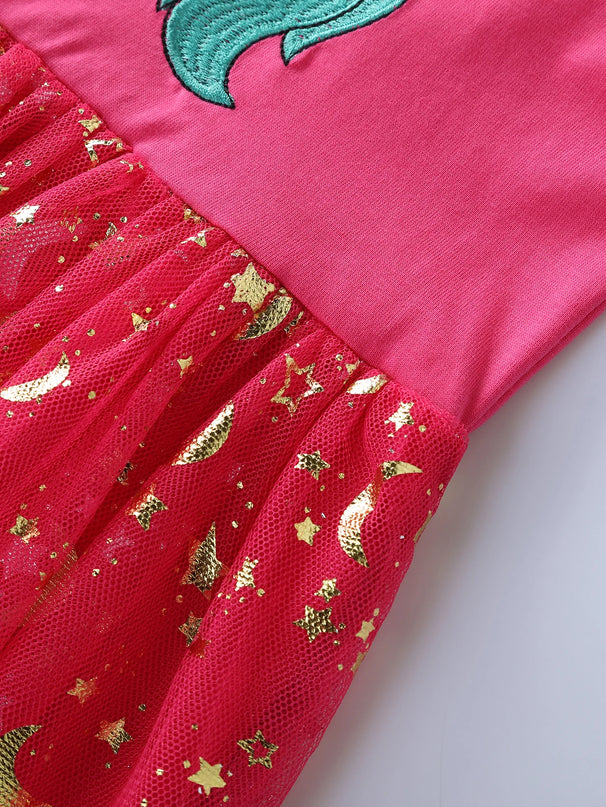 Dein zauberhaftes Einhorn Kleid Fuchsia!