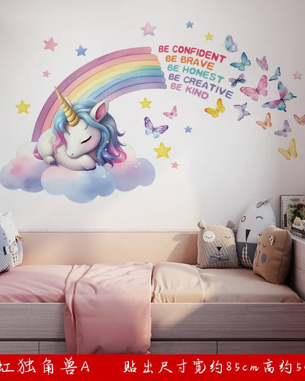 Dein zauberhaftes Einhorn Wandtattoo fürs