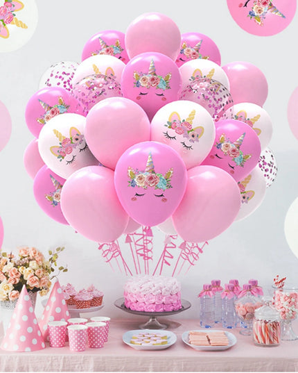 Konfetti-Zauber mit Einhorn Deko Ballons!