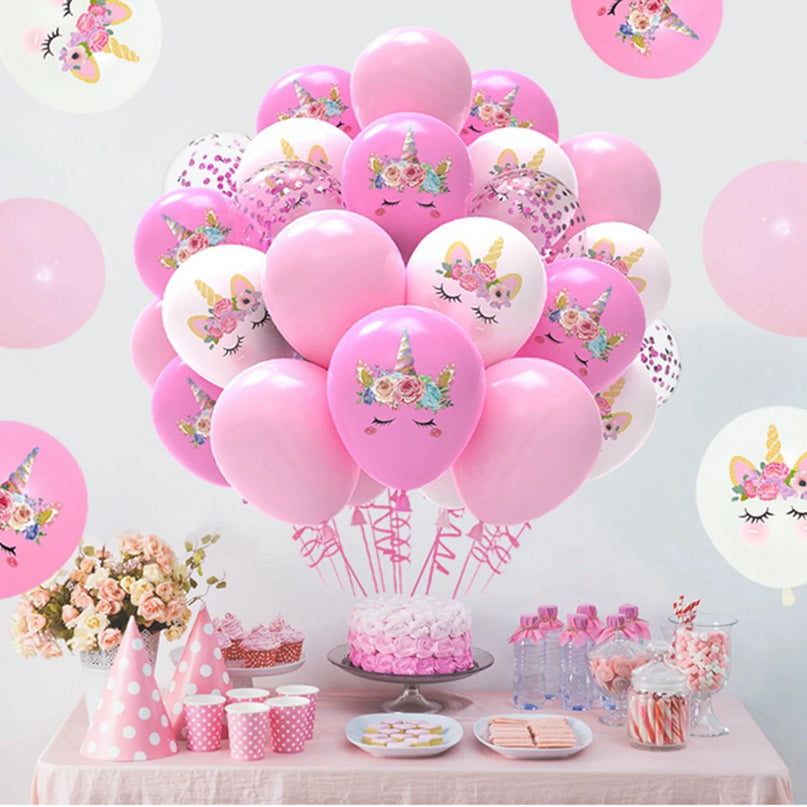 Konfetti-Zauber mit Einhorn Deko Ballons!
