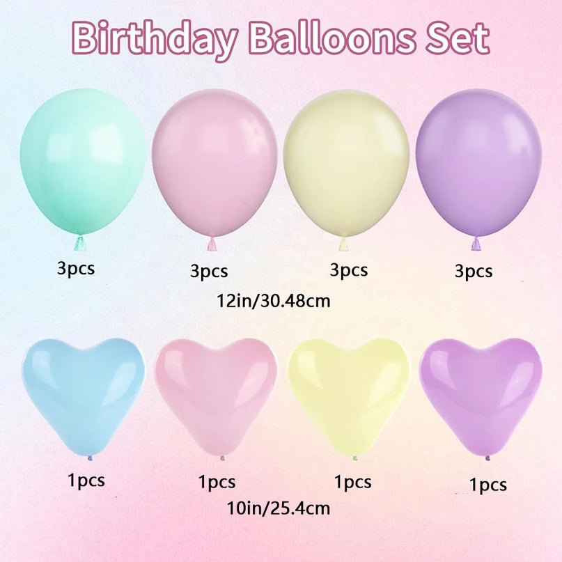 Zauberhaftes Einhorn Deko Ballon Set!