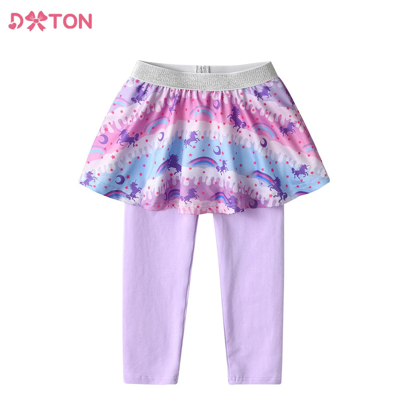 Freche Einhorn Leggings mit Regenbogen-Rock!
