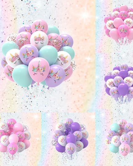 Konfetti-Zauber mit Einhorn Deko Ballons!