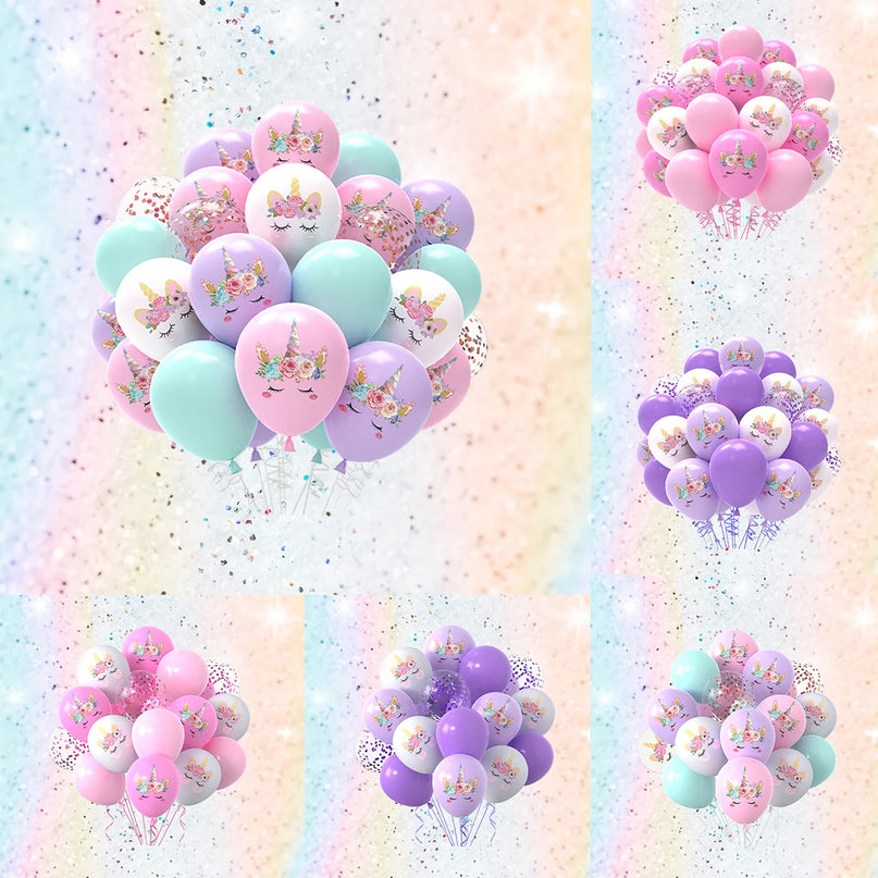 Konfetti-Zauber mit Einhorn Deko Ballons!
