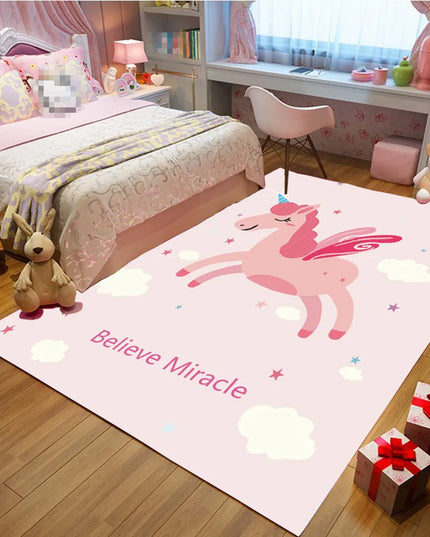Dein rosafarbenes Einhorn Teppich Schloss!