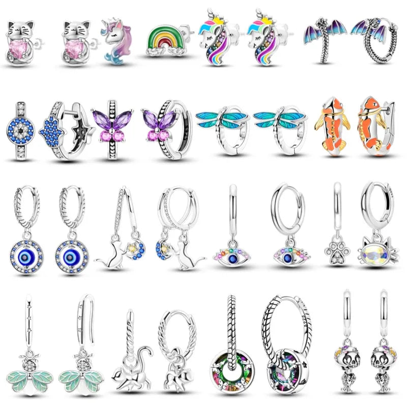 Verzaubernde Einhorn-Chamäleon Ohrhänger!