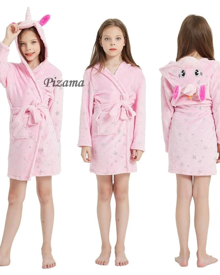 Funkelnder Einhorn Pyjama mit rosa Sternen