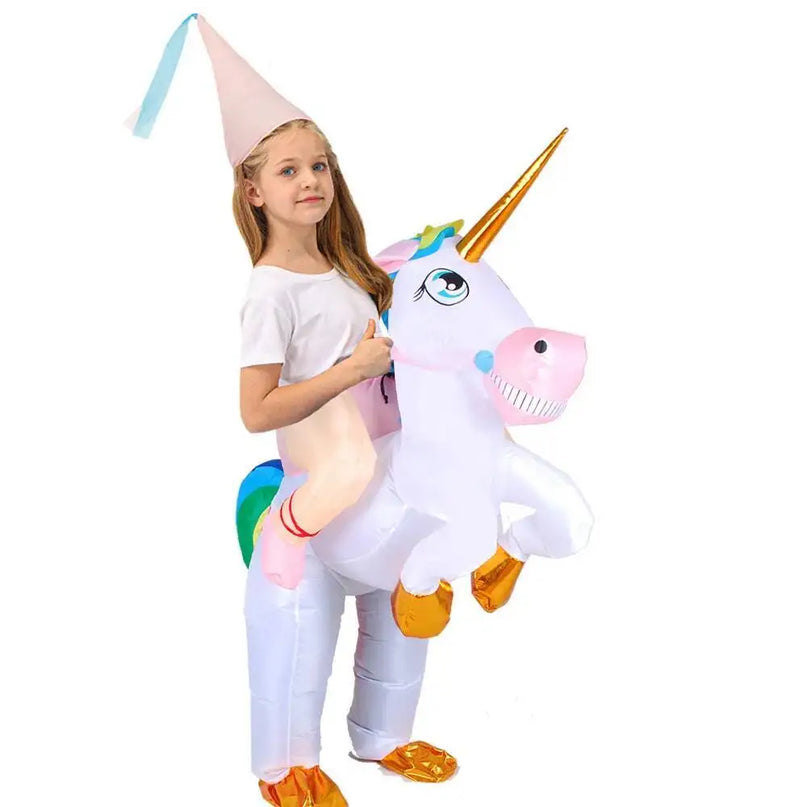 Dein Aufblasbares Einhorn Kostuem für Kids!