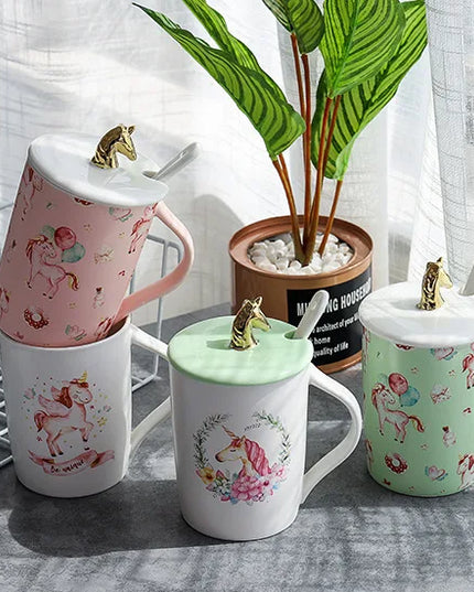 Deine clevere Einhorn Tasse mit Handyhalter!