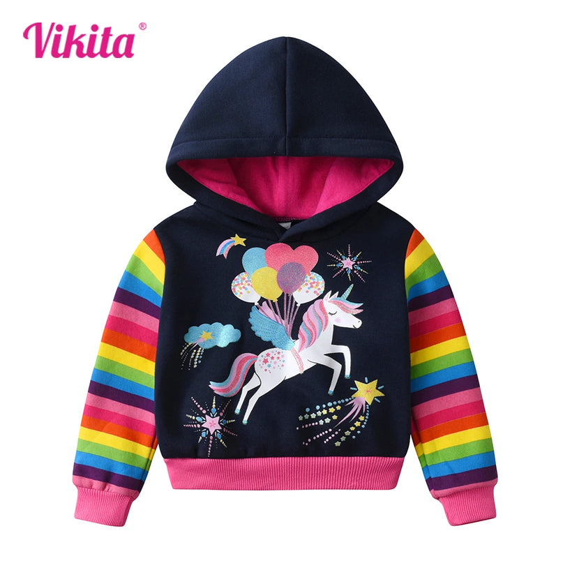 Dein gestreifter Einhorn Hoodie von VIKITA!