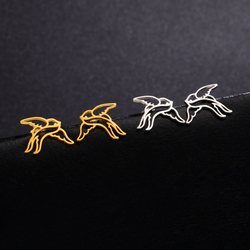 Goldene Einhorn Ohrringe, dein magischer