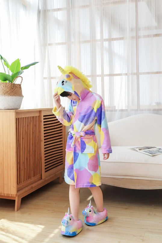 Bunter Einhorn Onesie: Regenbogen-Zauber!