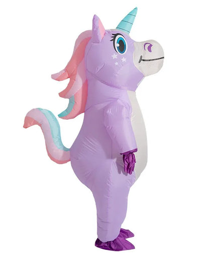 Lila Magie: Dein Aufblasbares Einhorn