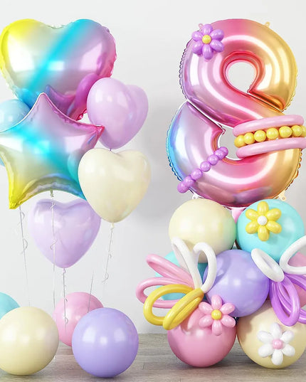 Zauberhaftes Einhorn Deko Ballon Set!