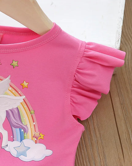 Dein Riesen Einhorn Regenbogenkleid Rose