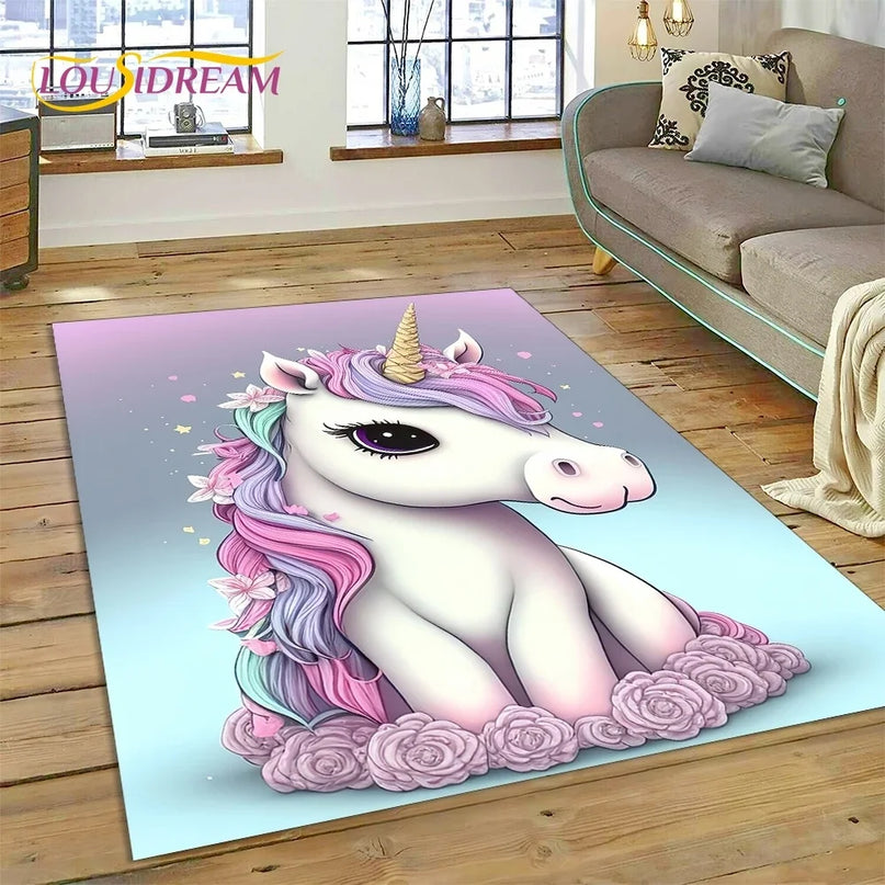 Dein Einhorn Sessel als 3D Traum-Teppich!