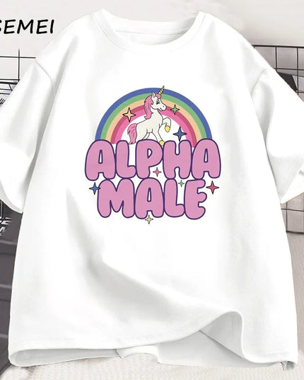 Leuchtendes Einhorn T-Shirt in Rot!