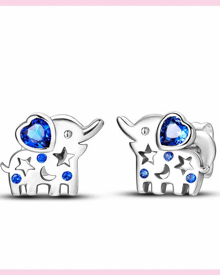 Süße Einhorn Ohrringe mit blauen Augen!