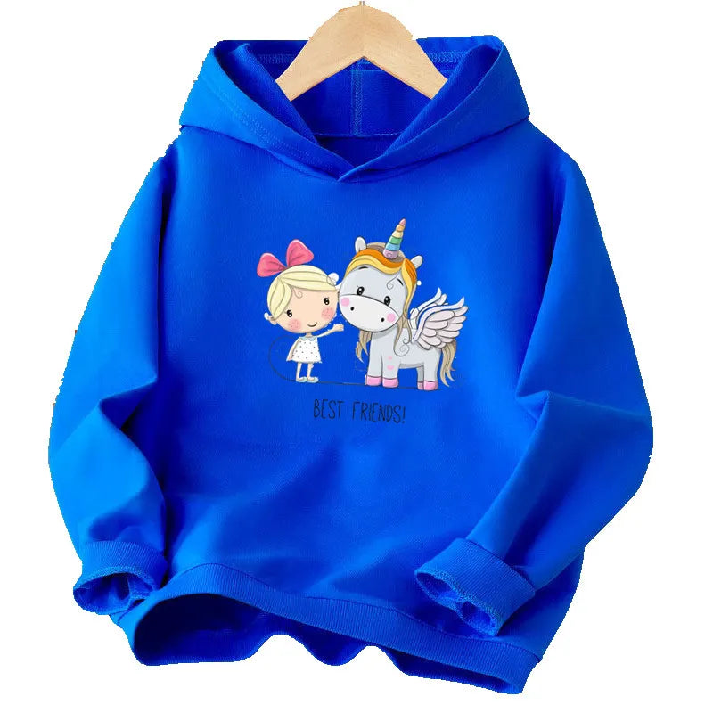 Dein leuchtender Einhorn Hoodie Rot!