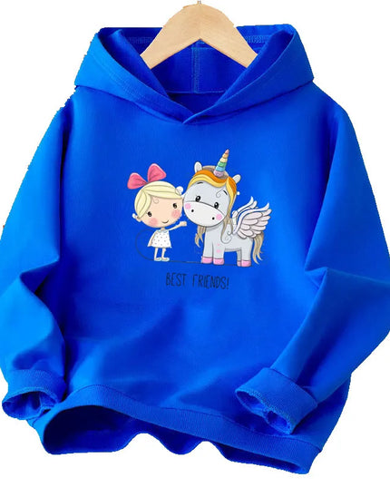 Dein roter Einhorn Hoodie für kleine