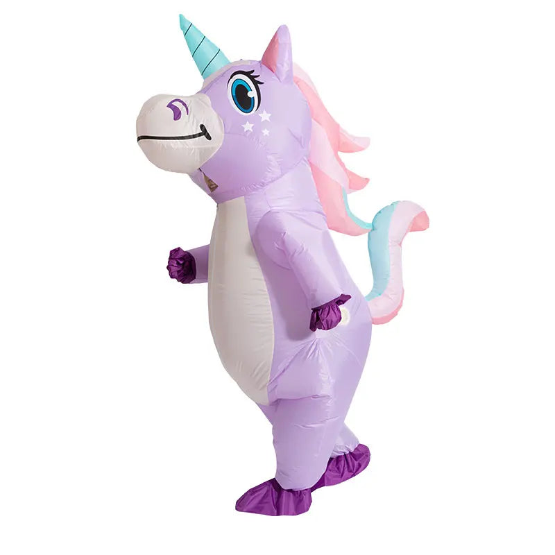 Süßes Aufblasbares Einhorn Kostuem Rosa