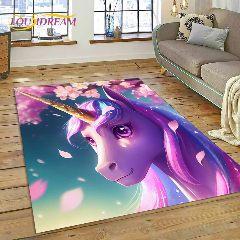 Dein Einhorn Sessel als 3D Traum-Teppich!