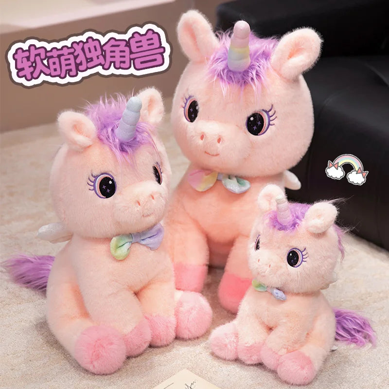 Dein süßer Regenbogen Engel Einhorn Kissen!