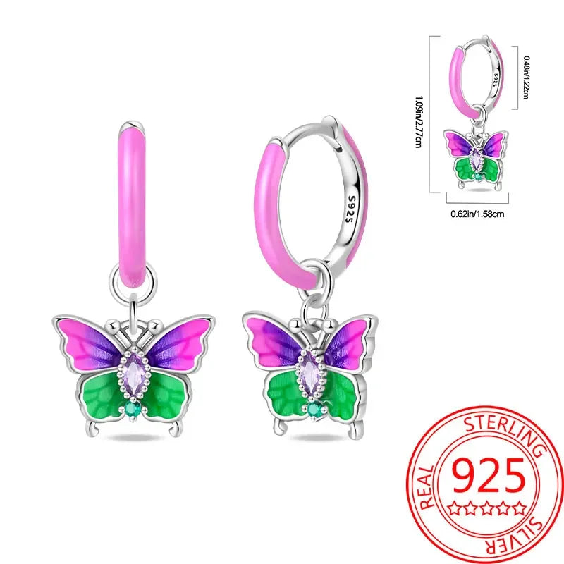 Romantische Einhorn Ohrringe in Rosa!