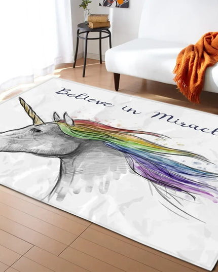 Dein rosafarbenes Einhorn Teppich Schloss!
