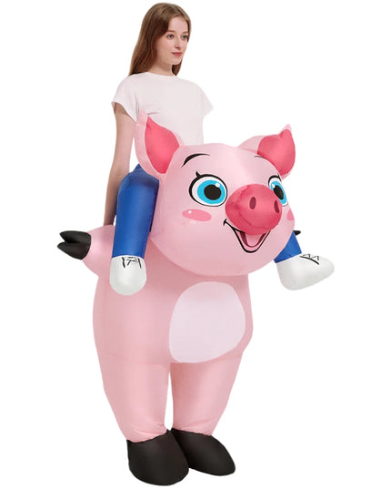 Cooles Aufblasbares Einhorn Kostuem Blau